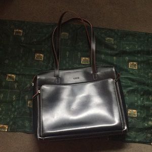 Black Leather Laptop Bag